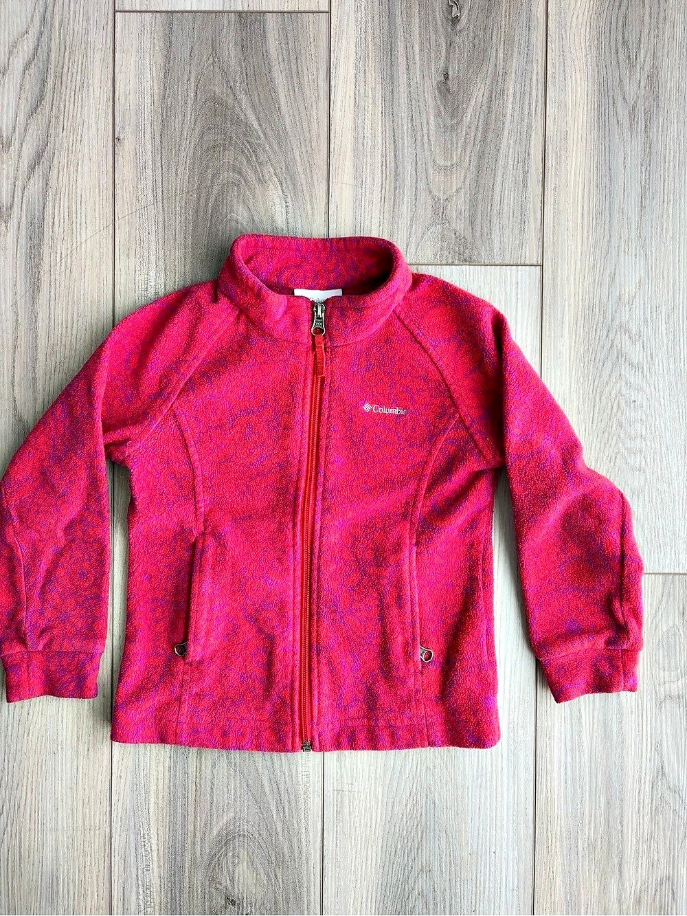 Columbia Steens Mountain Kids Fleece Jacket Pink Size 4T Like New